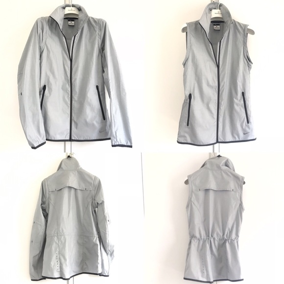 *SOLD*Nike 2 in 1 Long/Sleeveless Windbreaker/Vest - Picture 4 of 16